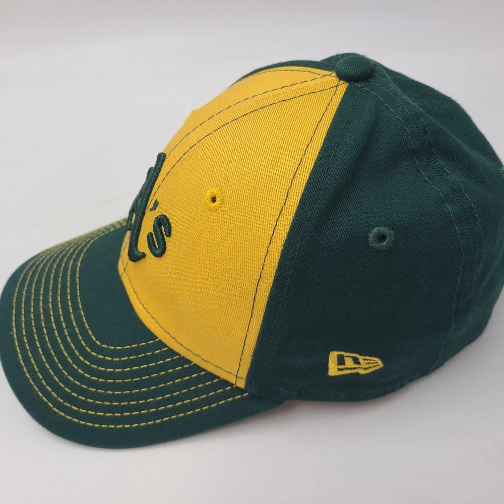 Child Oakland Athletics Hat Snapback 9Forty New Era Green Yellow MLB A's Boys